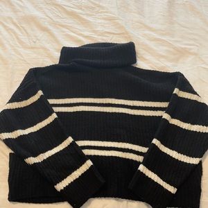 Express Striped Turtleneck Sweater